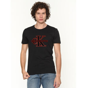 Calvin Klein pánské černé tričko Monogram - XXL (099)